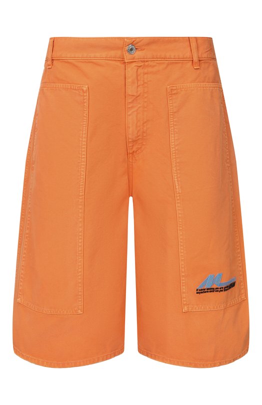 Хлопковые шорты MSGM 4040MB230T/267089 Оранжевый 4040MB230T/267089