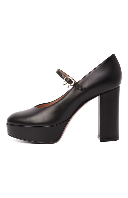 Кожаные туфли Doris 70 Gianvito Rossi G22383.70RIC.VITNER0 Чёрный  G22383.70RIC.VITNER0 Фото 4