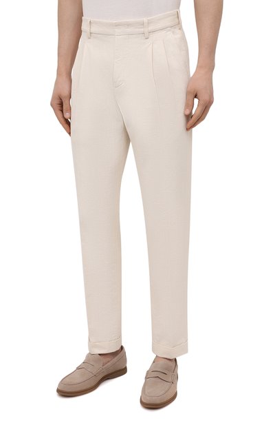 Брюки из хлопка и льна LORO PIANA, арт. FAL6580, фото 3