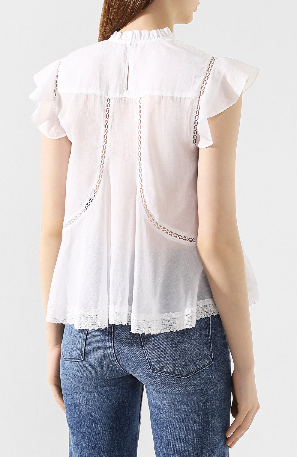 Хлопковый топ ISABEL MARANT ETOILE, арт. HT1103-20P063E/VIVIA, фото 4
