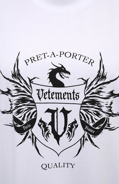 Хлопковая футболка VETEMENTS, а рт. UA52TR480W 1610/W, фото 5