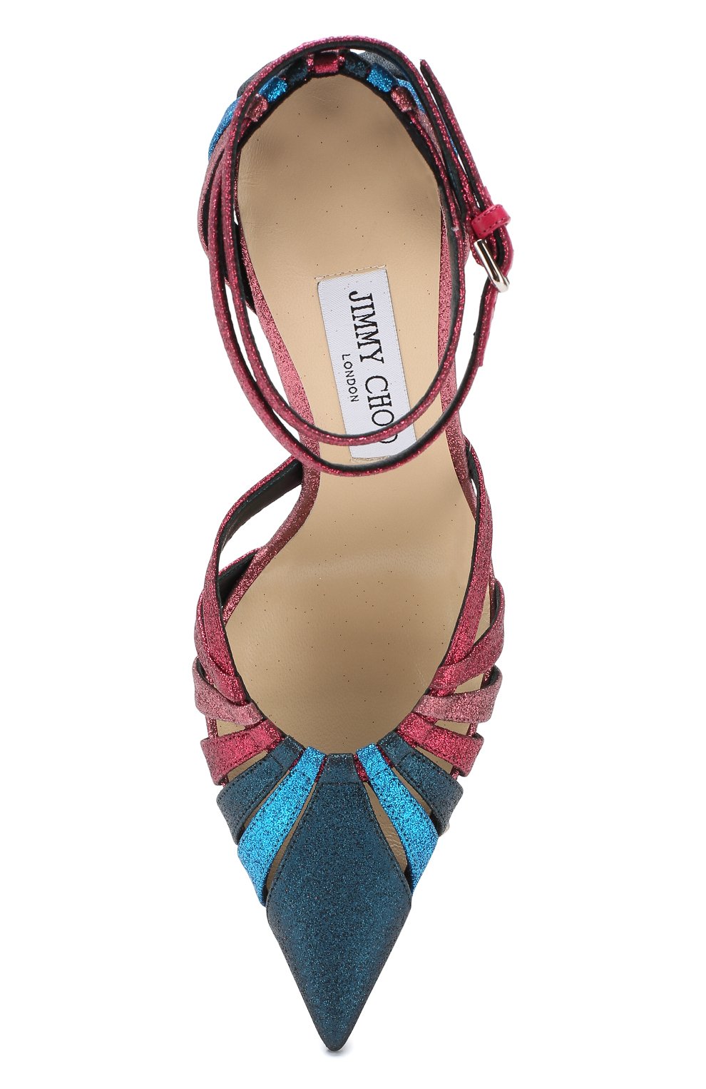 Туфли travis 100 с глиттером JIMMY CHOO, арт. TRAVIS 100/GYW, фото 5