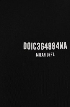 Мужской хлопковый свитшот dgvib3 DOLCE & GABBANA черного цвета, арт. G9AQVT/G7K3K | Фото 5 (Рукава: Длинные; Длина (для топов): Стандартные; Принт: С принтом; Мужское Кросс-КТ: свитшот-одежда; Материал сплава: Проставлено; Материал внешний: Хлопок; Стили: Спорт-шик; Драгоценные камни: Проставлено)