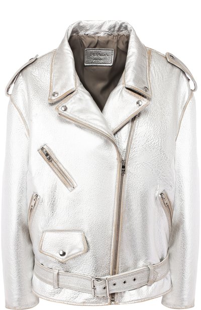 Женская кожаная куртка с поясом PRADA, арт. 58926-1F3J-F0118