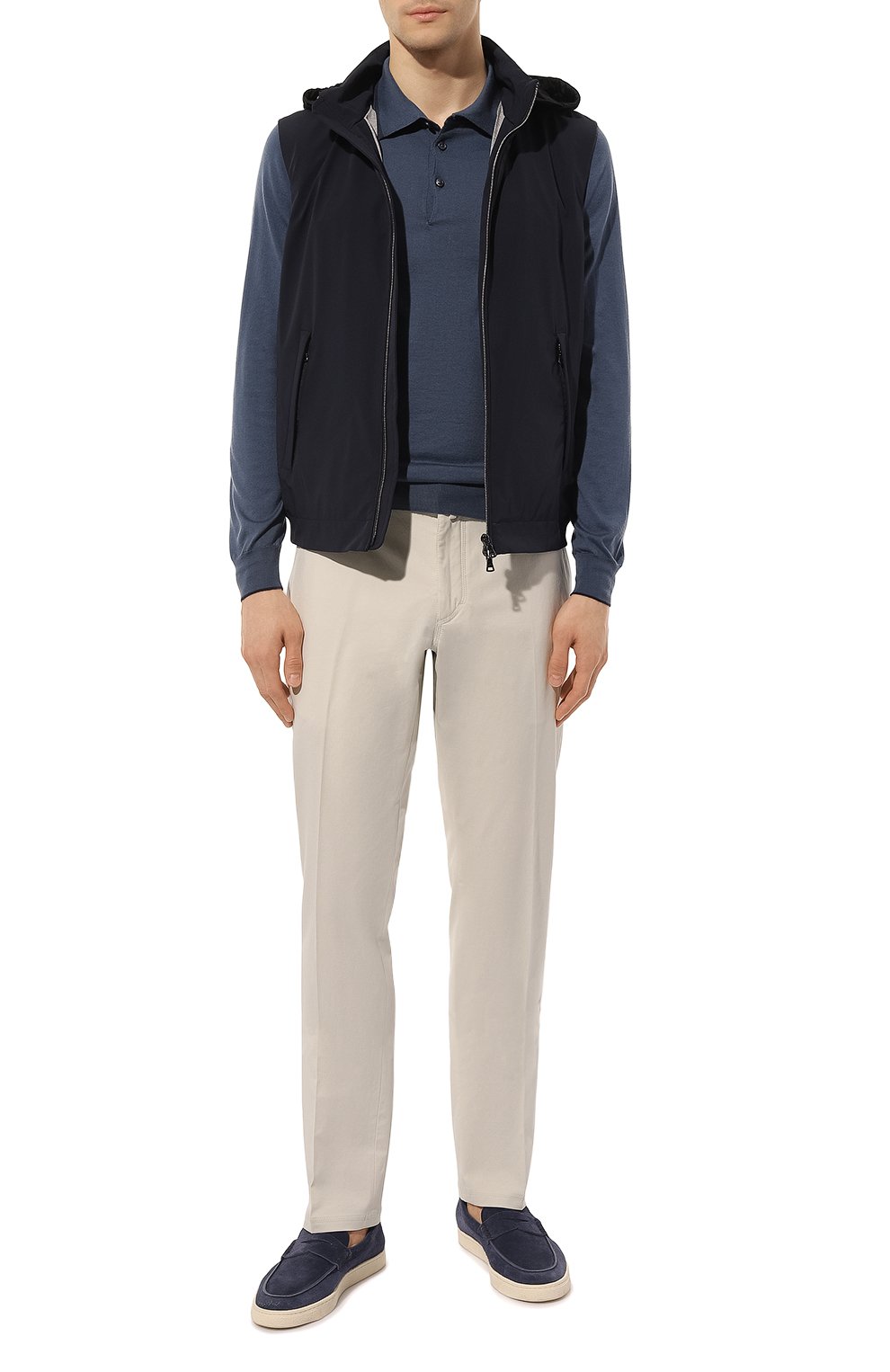 Поло из хлопка и кашемира FIORONI, арт. MK26609C1, фото 2