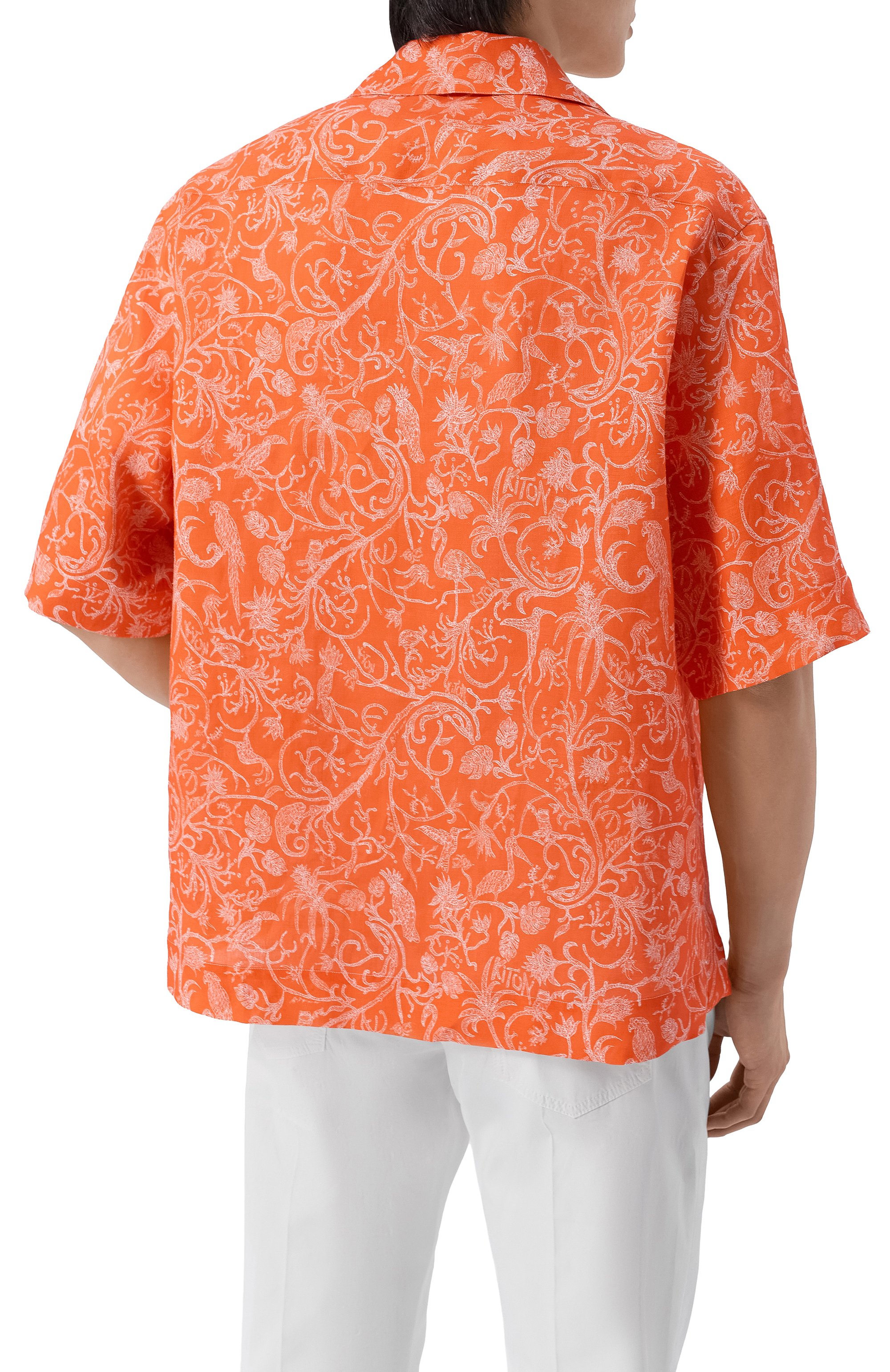 Льняная рубашка KITON, арт. UMC028H09717, фото 4