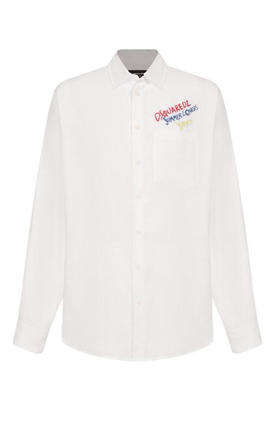 Мужская льняная рубашка DSQUARED2, арт. S78DM0048/D35294