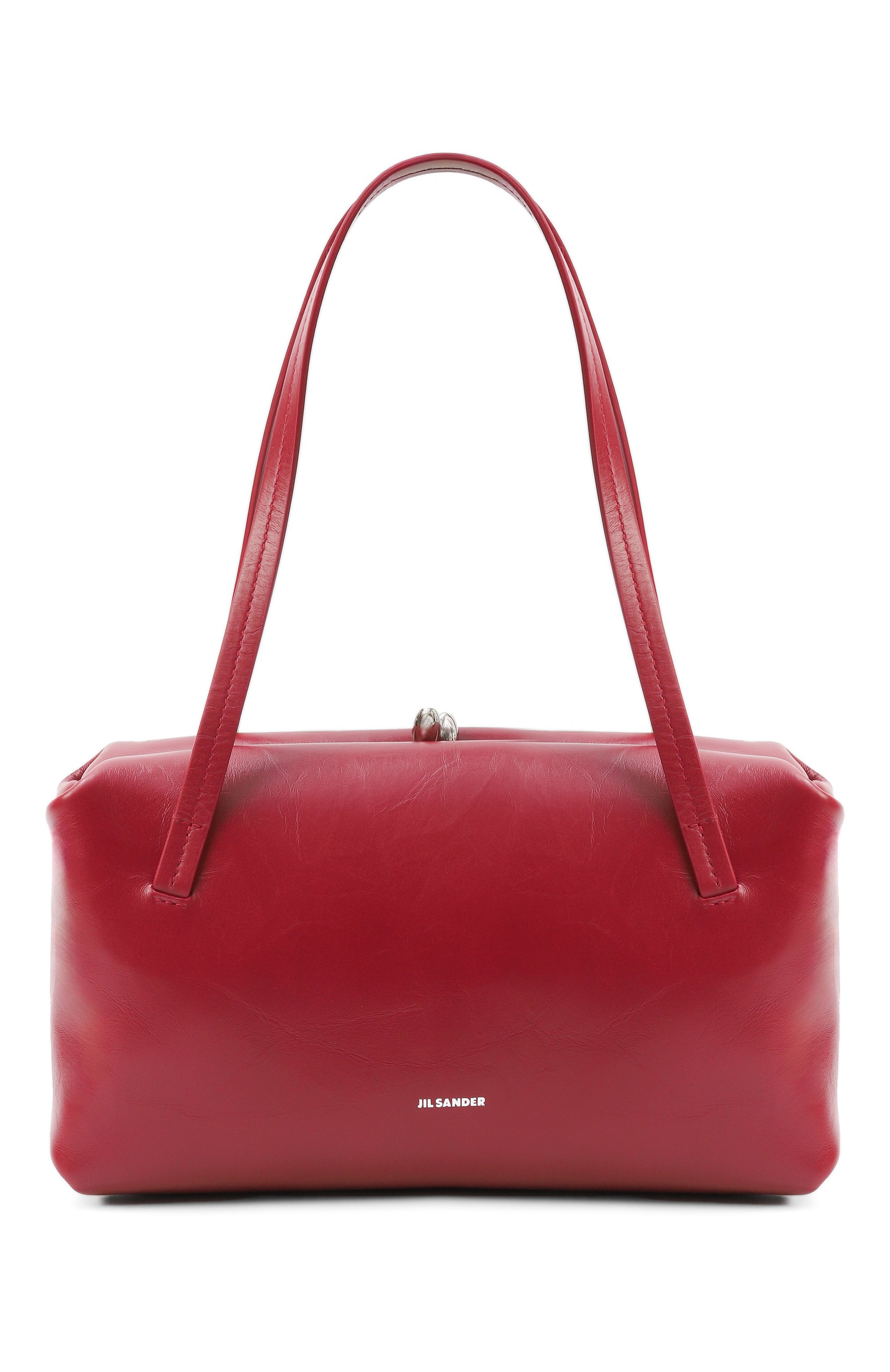 Сумка goji pillow small JIL SANDER красного цвета по цене 279000 руб., арт. J08WD0078-P5635, фото 1 Сумка goji pillow small JIL SANDER, арт. J08WD0078-P5635, фото 1