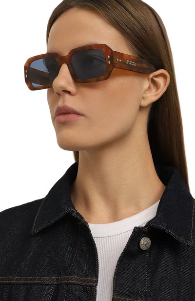 Солнцезащитные очки ISABEL MARANT коричневого цвета по цене 28300 руб., арт. IM0144 WR9, фото 2 Солнцезащитные очки ISABEL MARANT, арт. IM0144 WR9, фото 2