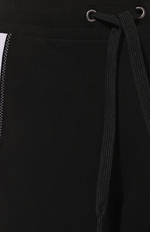 Хлопковые брюки Moschino A6809/4424 Чёрно-белый  A6809/4424 Фото 5