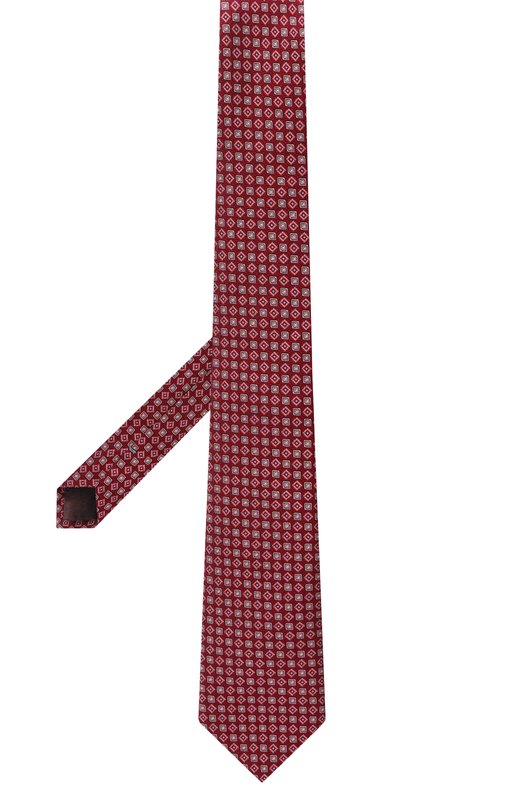 Шелковый галстук Canali 18/HJ04565 Красный  18/HJ04565 Фото 3