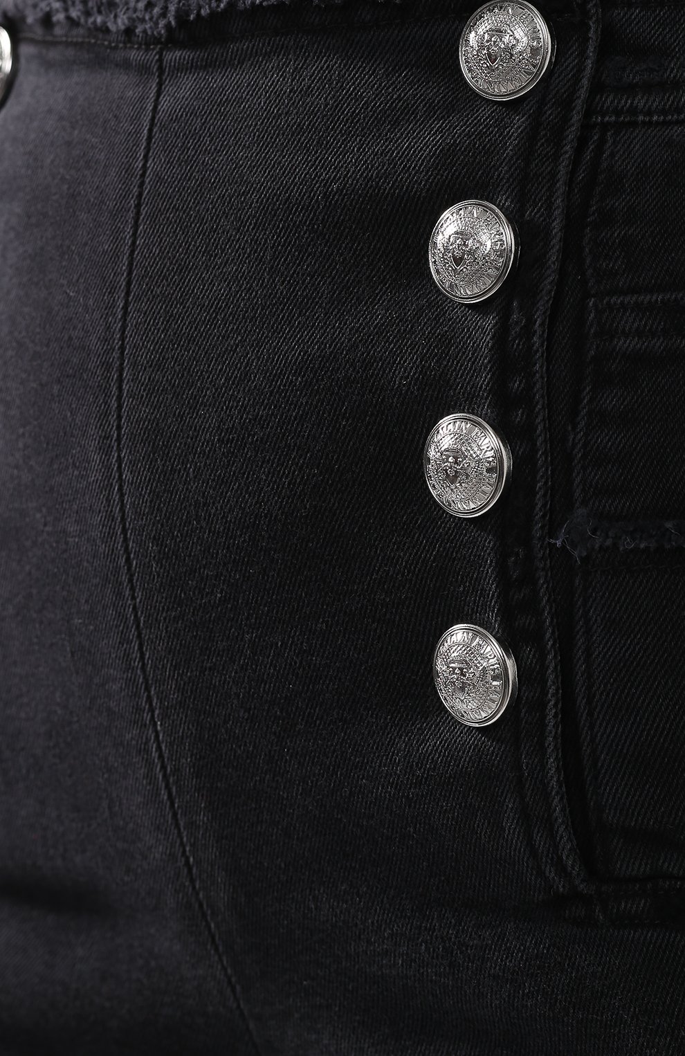 Джинсы с потертостями BALMAIN черного цвета по цене 106500 руб., арт. RF15306/D027, фото 5 Джинсы с потертостями BALMAIN, арт. RF15306/D027, фото 5
