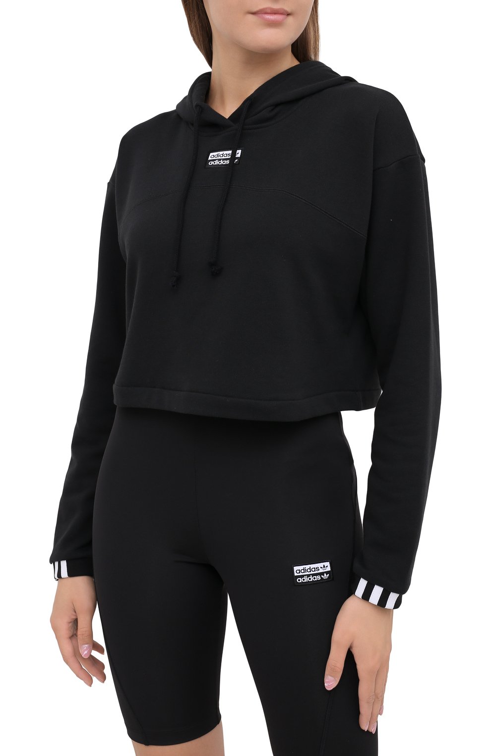 Хлопковое худи ADIDAS ORIGINALS черного цвета по цене 5780 руб., арт. GD3090, фото 3 Хлопковое худи ADIDAS ORIGINALS, арт. GD3090, фото 3