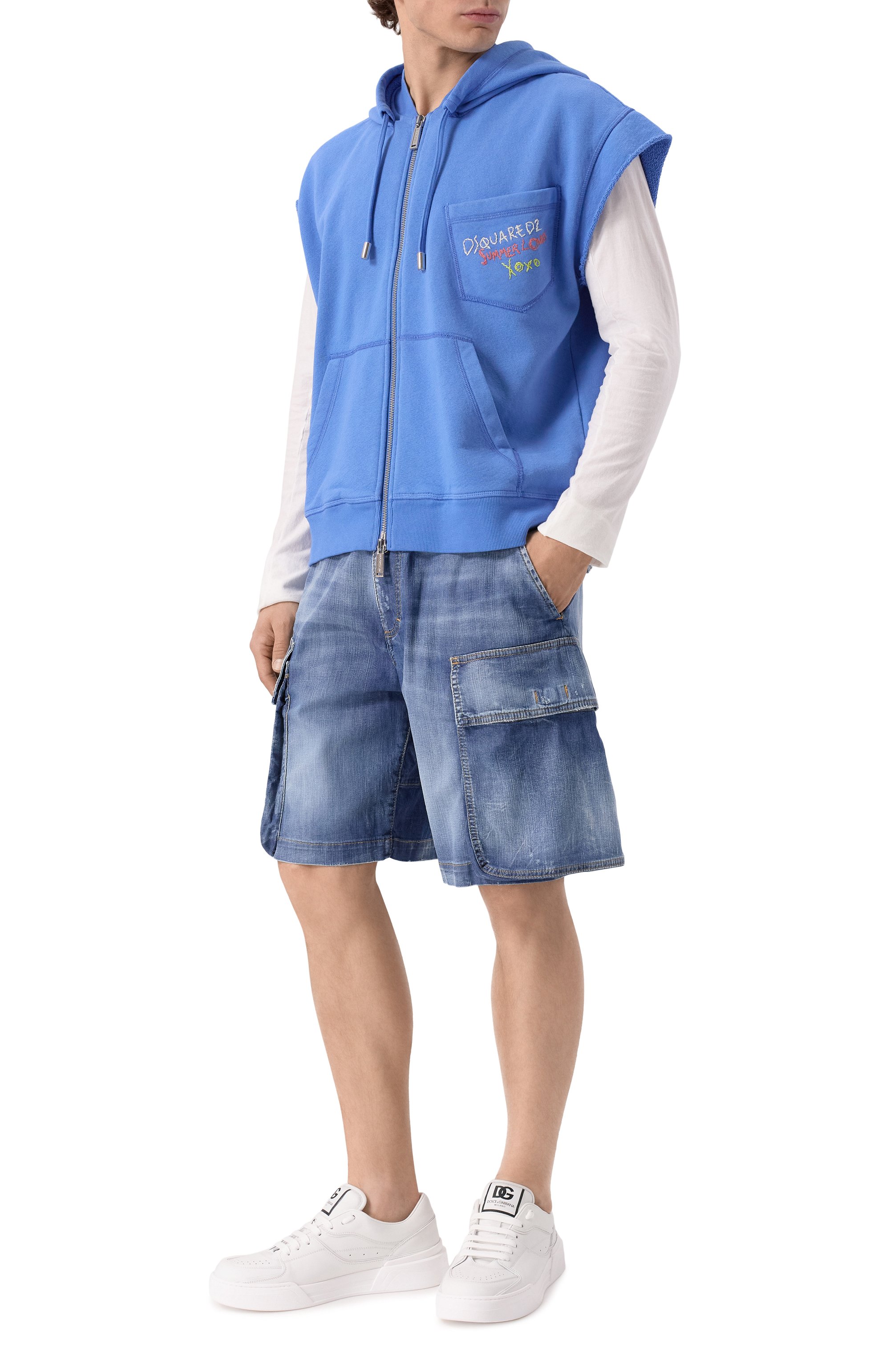 Джинсовые шорты DSQUARED2, арт. S78MU0062/S30341, фото 2