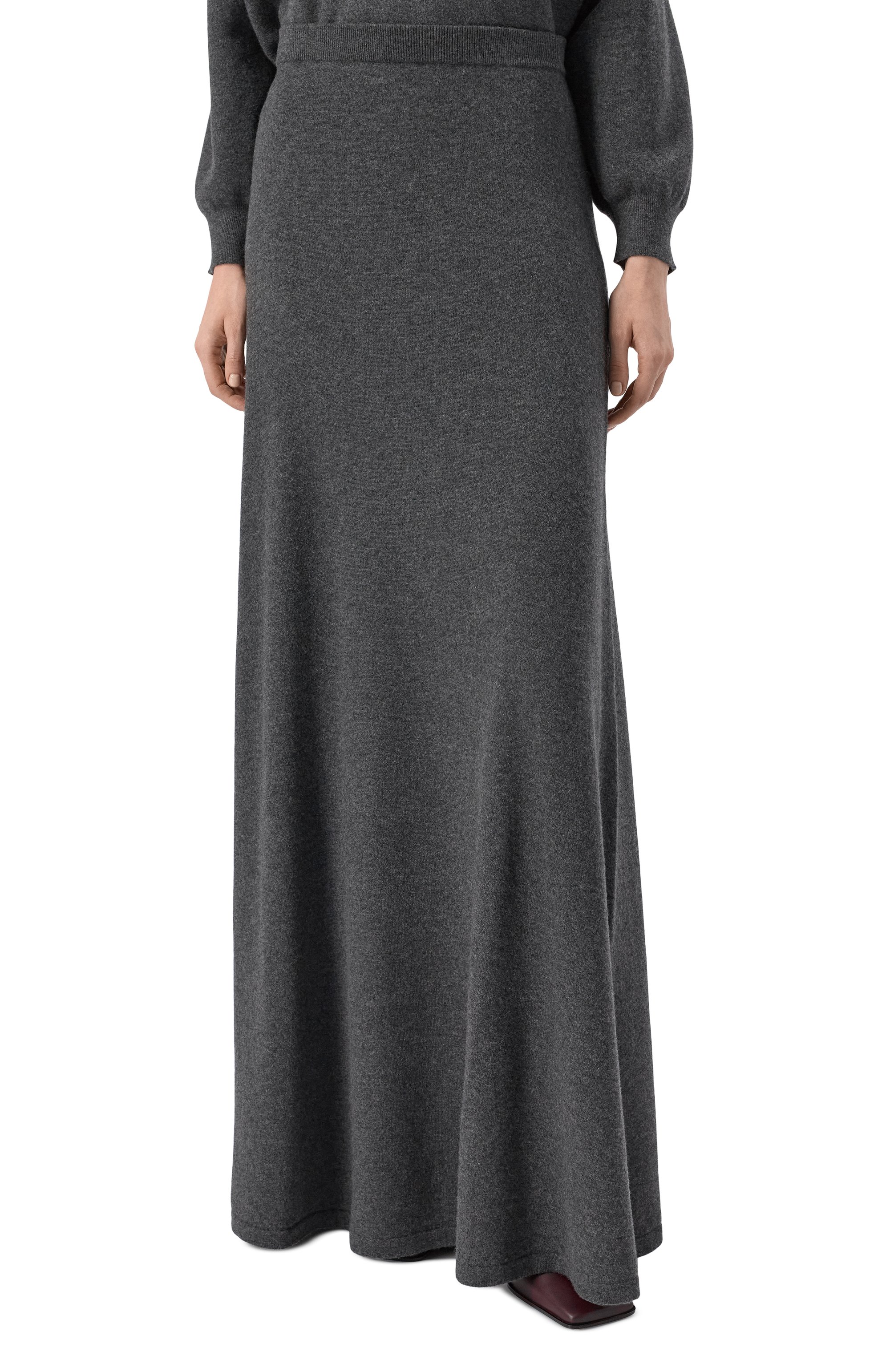 Шерстяная юбка BALENCIAGA серого цвета по цене 218500 руб., арт. 849932/T1754, фото 3 Шерстяная юбка BALENCIAGA, арт. 849932/T1754, фото 3