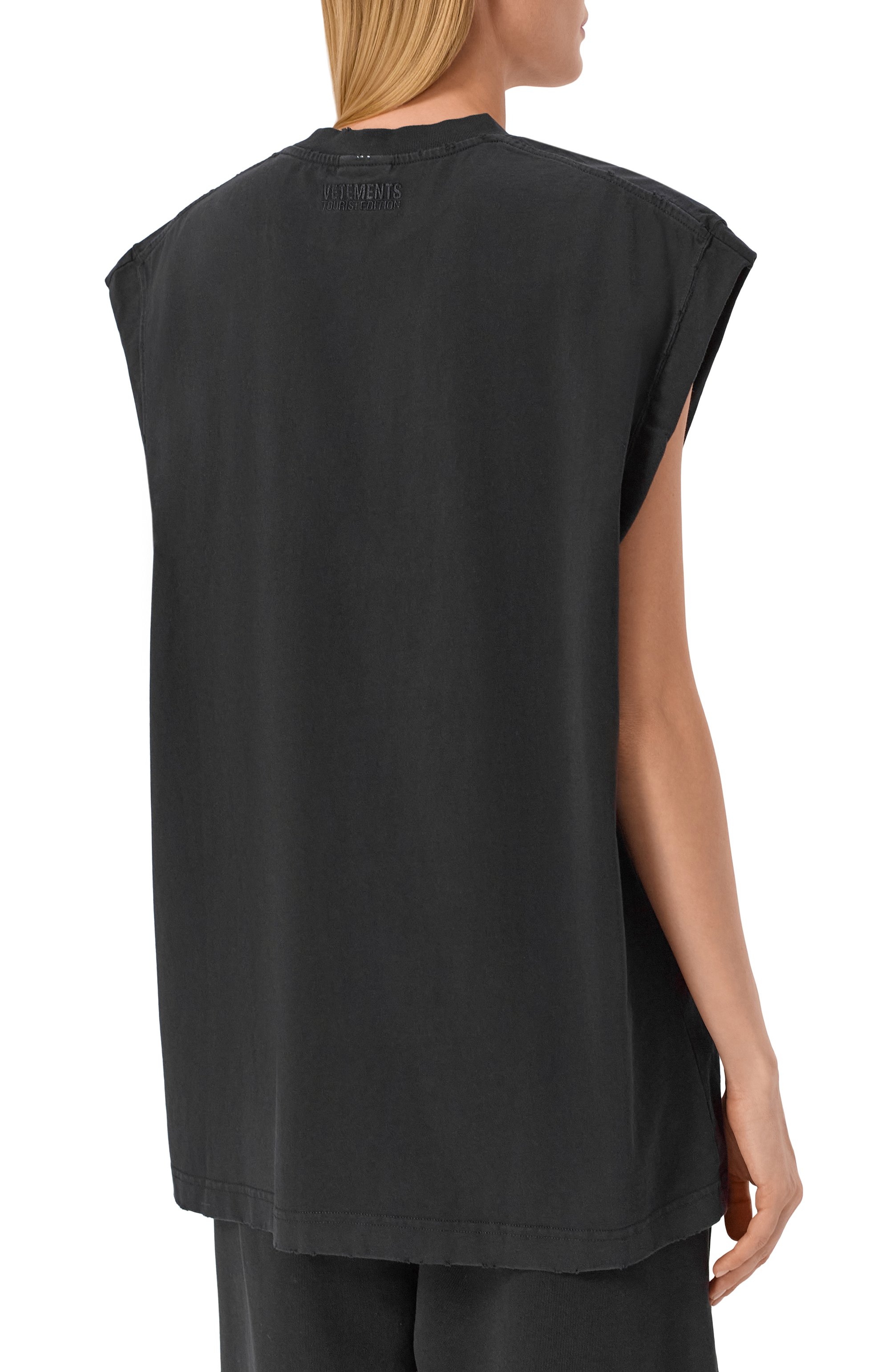Хлопковая майка VETEMENTS, арт. ME76TR261B/1200 LIGHT JERSEY, фото 7