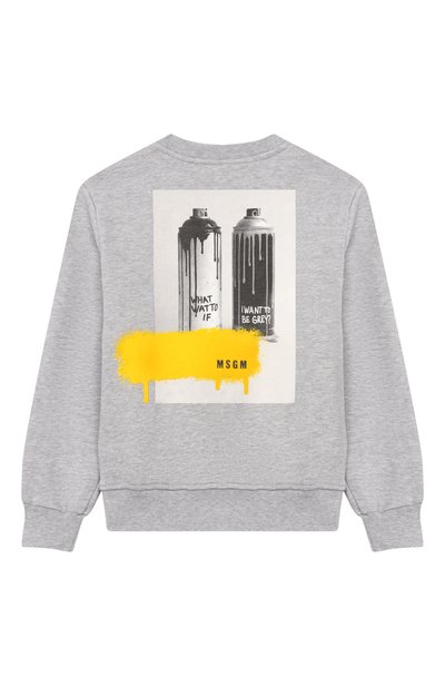 Хлопковый свитшот MSGM KIDS, арт. F6MSJBSW303, фото 2
