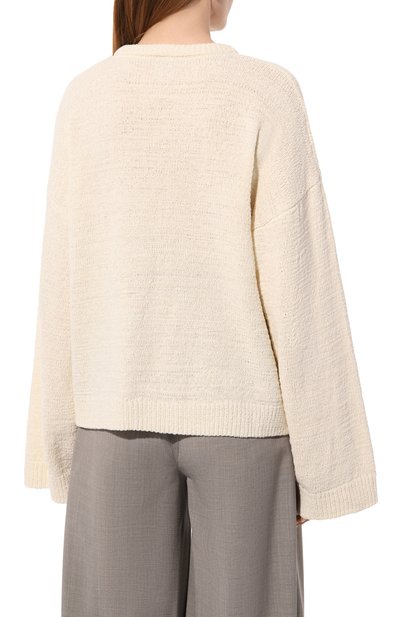 Хлопковый свитер TOTEME, арт. 242-WRT2286-YA0039, фото 4