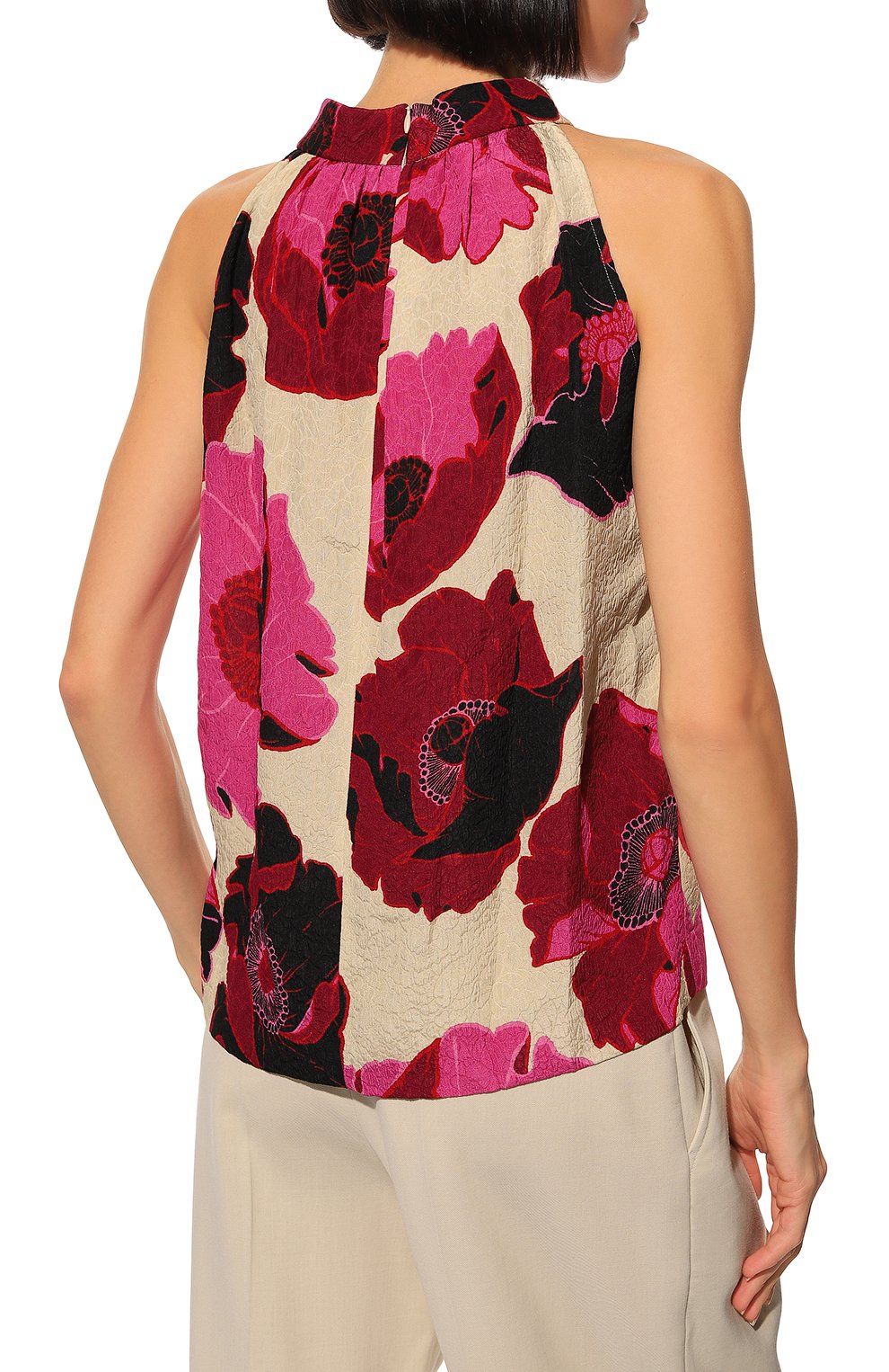 Топ из вискозы и шелка DRIES VAN NOTEN, арт. 222-030797-5158, фото 4
