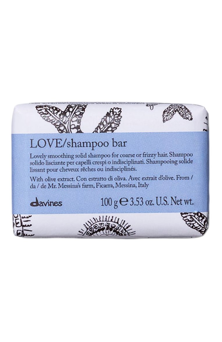 Твёрдый шампунь для разглаживания завитка love (100g) DAVINES бесцветного цвета, арт. 75582 | Фото 1 (Нос: Не проставлено; Региональные ограничения белый список (Axapta Mercury): Не проставлено; Тип продукта: Шампуни; Косметика кросс-кт: Уход У; Назначение: Для волос)