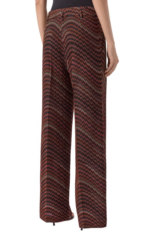 Брюки из вискозы и хлопка Missoni DS25WI00/BC005D Коричневый  DS25WI00/BC005D Фото 4