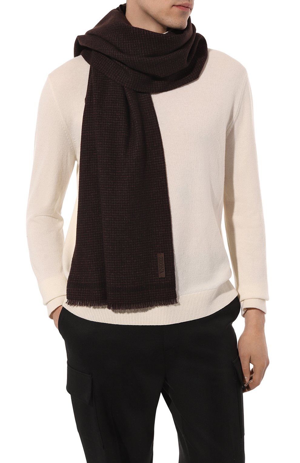 Шарф из шерсти и шелка ZEGNA, арт. Z4L04SA6/24K, фото 2