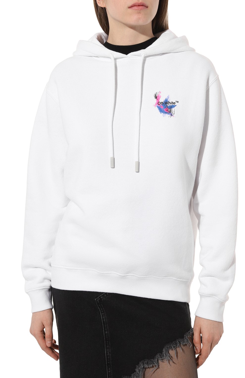 Хлопковое худи OFF-WHITE, арт. OWBB035F22JER0090184, фото 3