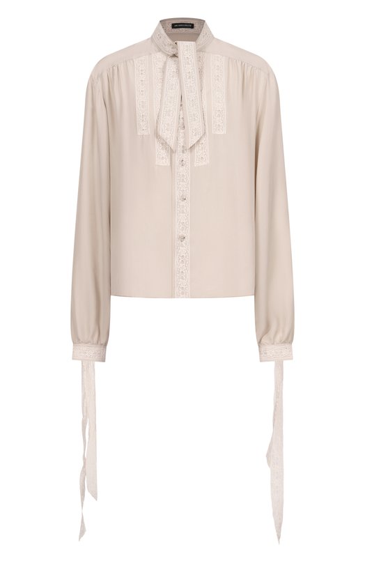 Шелковая блузка Ann Demeulemeester B0013977/FA731 Бежевый B0013977/FA731