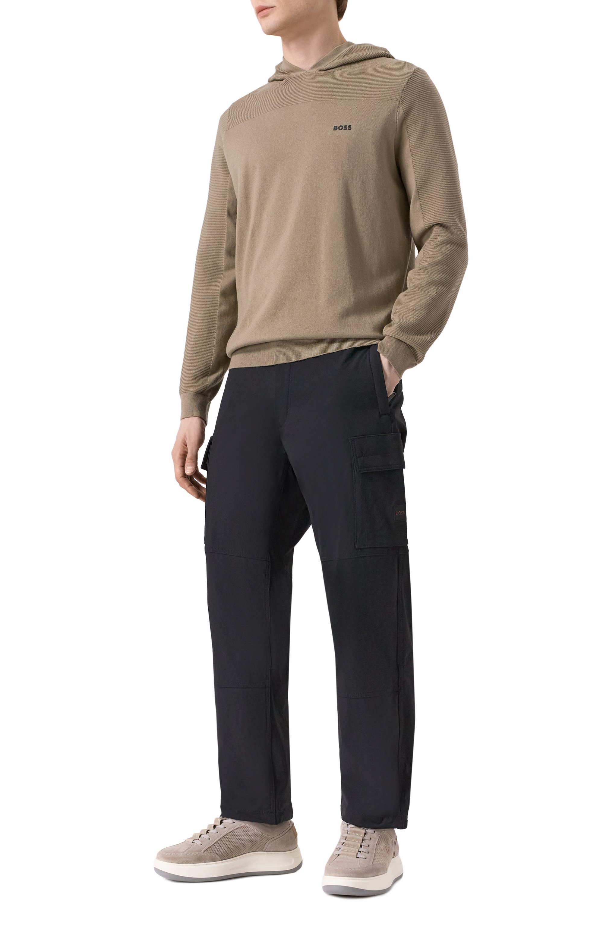 Худи BOSS GREEN бежевого цвета по цене 26950 руб., арт. 50528865, фото 2 Худи BOSS GREEN, арт. 50528865, фото 2