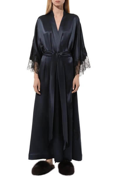 Шелковый халат CARINE GILSON, арт. EL0168DS, фото 3