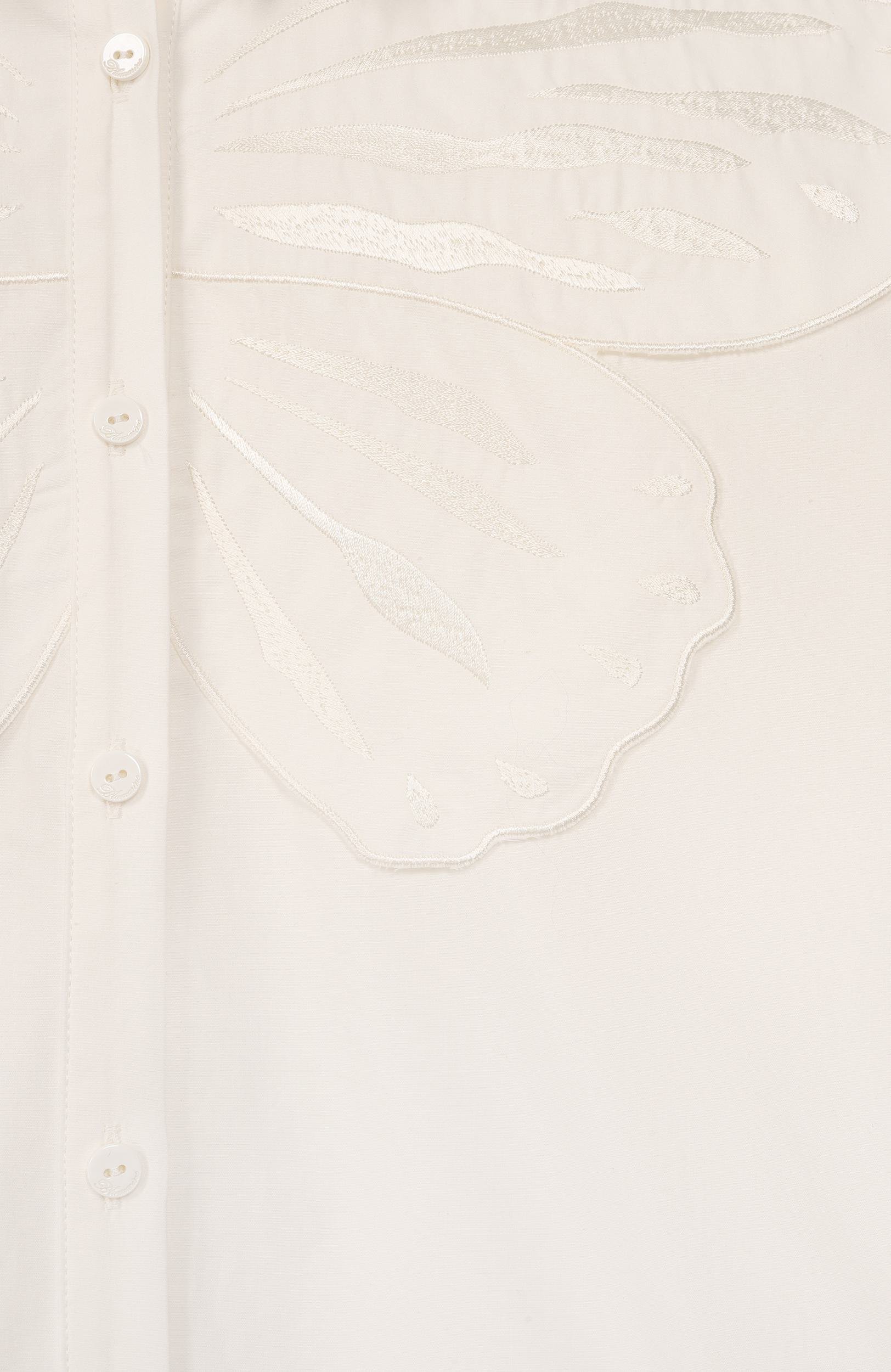 Хлопковая рубашка BLUMARINE, арт. BFCA0330/CA030_001, фото 3