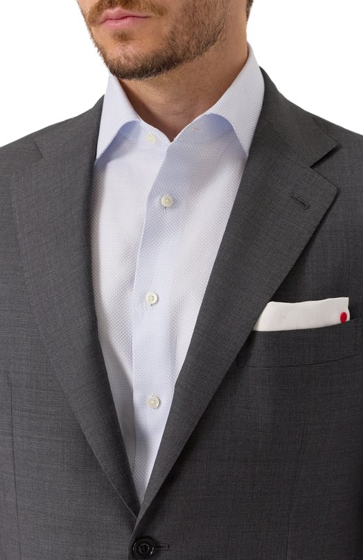 Шерстяной костюм Kiton UA81K0127023 Серый  UA81K0127023 Фото 6