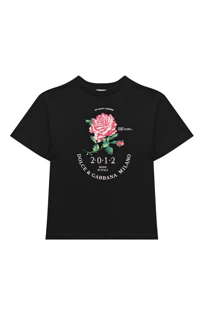 Хлопковая футболка DOLCE & GABBANA, арт. L5JTNM/G7N0U