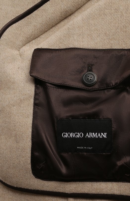 Пальто из кашемира и шерсти Giorgio Armani 1WG0L07R/T02S0 Серый  1WG0L07R/T02S0 Фото 6