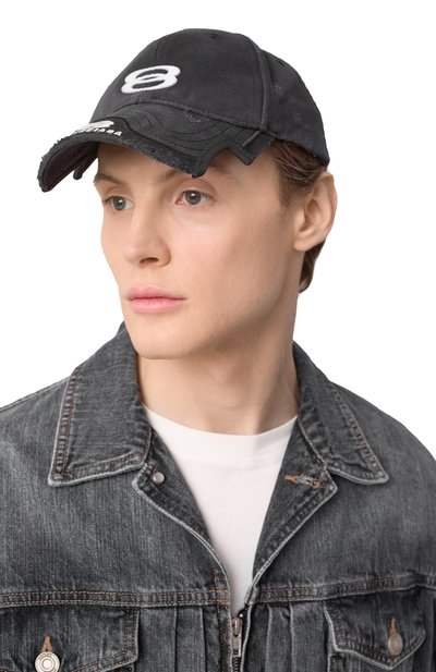 Хлопковая �бейсболка unity sports BALENCIAGA, арт. 808790/410B2, фото 2