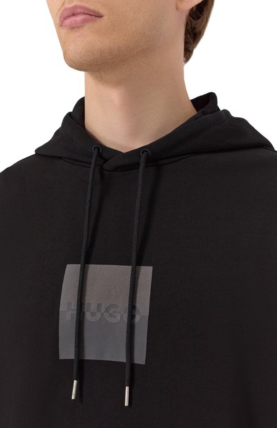 Хлопковое худи HUGO, арт. 50542787, фото 5