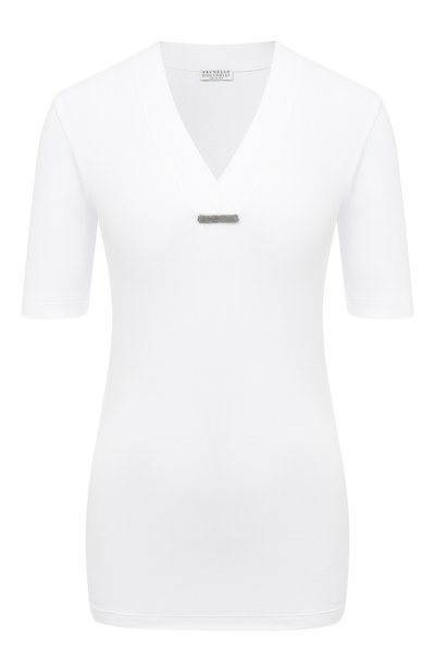 Женская хлопковая футболка BRUNELLO CUCINELLI, арт. M0TC8BJ422