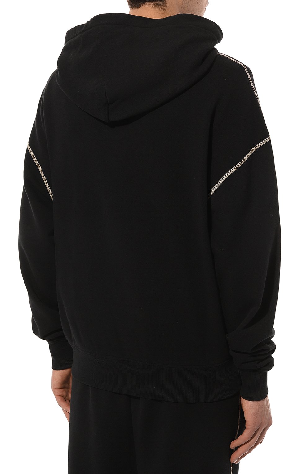 Хлопковое худи DOLCE & GABBANA черного цвета по цене 77700 руб., арт. G9AJAT/G7NQC, фото 4 Хлопковое худи DOLCE & GABBANA, арт. G9AJAT/G7NQC, фото 4