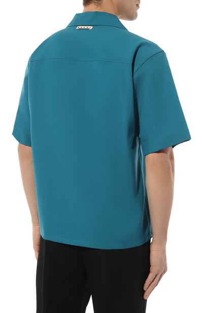 Шерстяная рубашка MARNI, арт. CUMU0213A5/TW839, фото 4