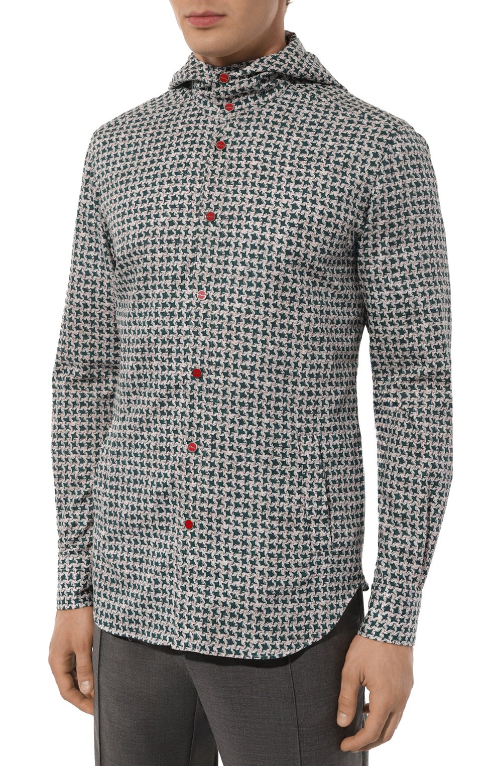 Хлопковая рубашка KITON, арт. UMCMARH08909, фото 3