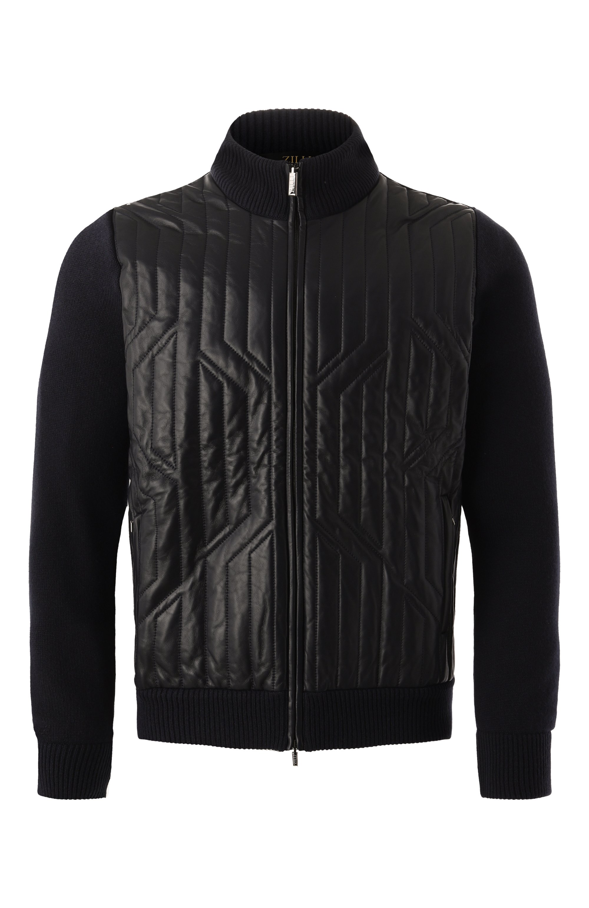 Кашемировый кардиган с кожаной отделкой ZILLI, арт. KZMCB1M0322VCRS00, фото 1