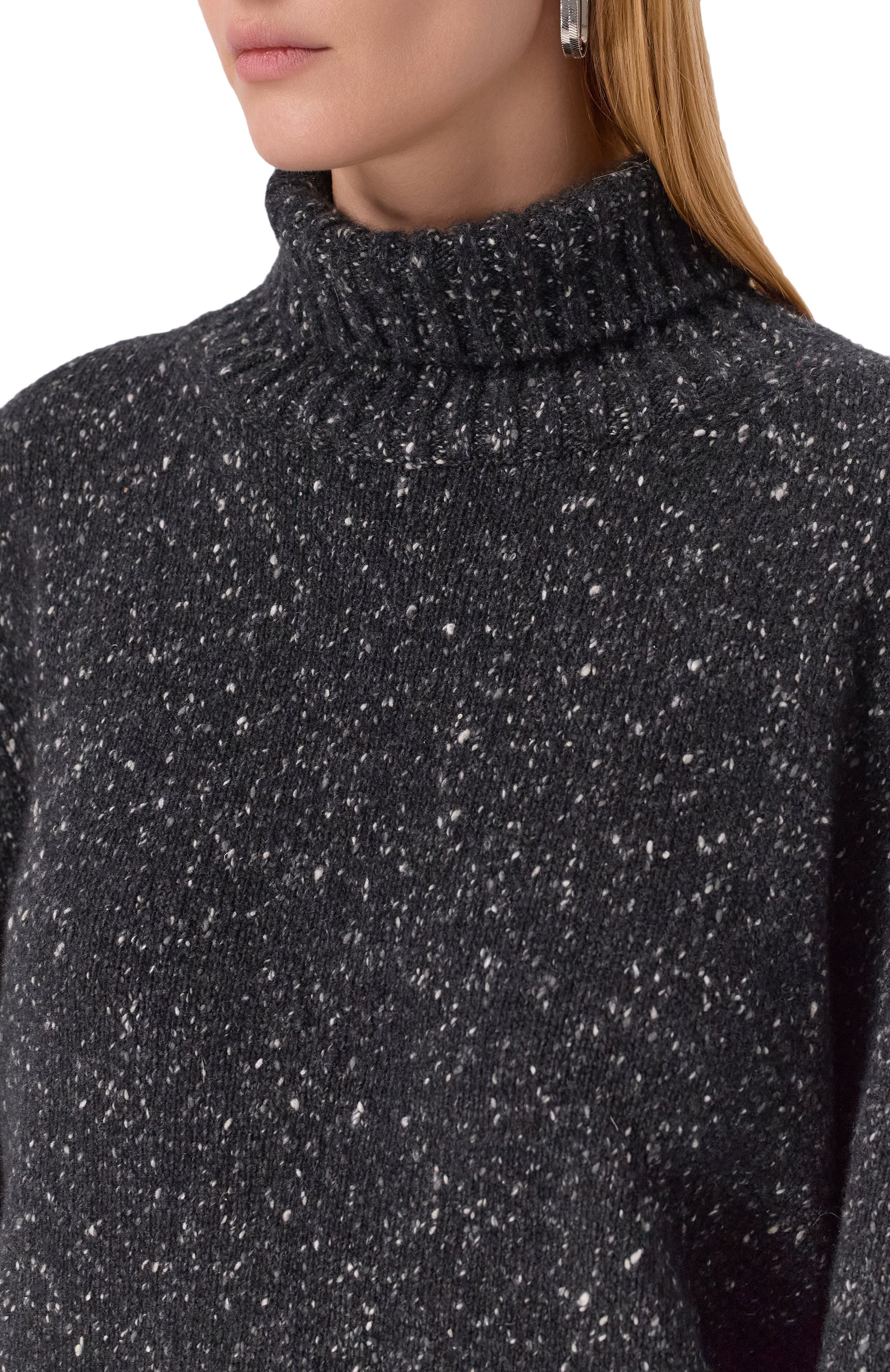 Кашемировый свитер KITON темно-серого цвета по цене 208500 руб., арт. D6078002918, фото 5 Кашемировый свитер KITON, арт. D6078002918, фото 5