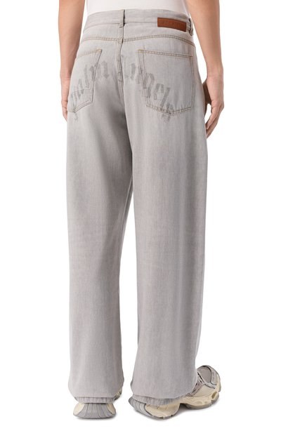 Джинсы PALM ANGELS серого цвета по цене 56500 руб., арт. PMYA049F25DEN001, фото 4 Джинсы PALM ANGELS, арт. PMYA049F25DEN001, фото 4