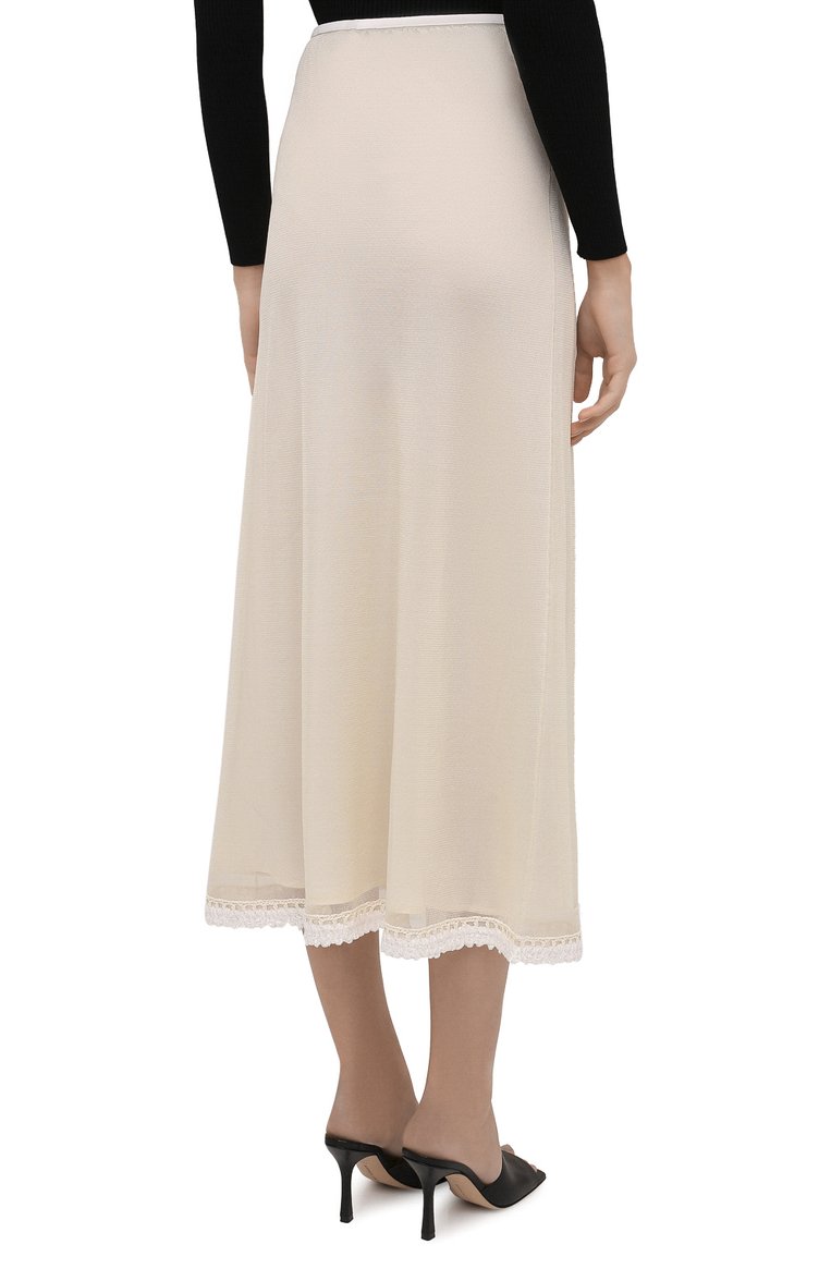 Шелковая юбка JIL SANDER, арт. JSWT754315-WTY28058, фото 4