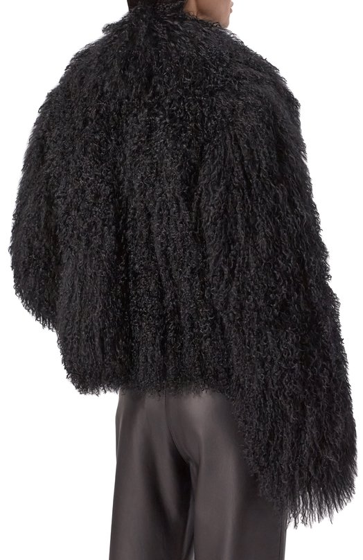 Шуба из ламы Sasha Kim SK-00001885 Чёрный  SK-00001885 Фото 4