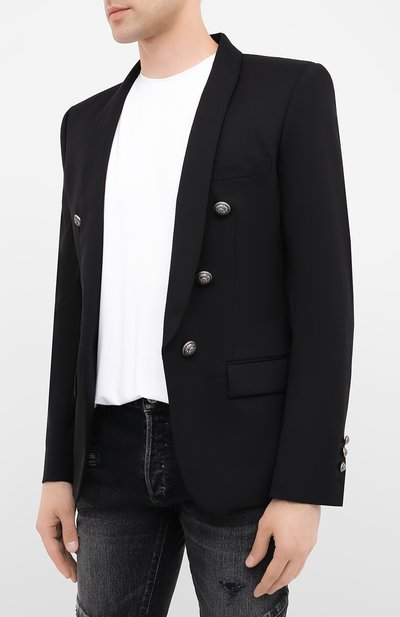 Шерстяной пиджак BALMAIN, арт. UH17139/W067, фото 3