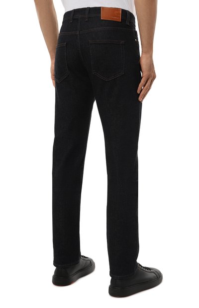 Джинсы CANALI темно-синего цвета по цене 69950 руб., арт. 91729/PX01028, фото 4 Джинсы CANALI, арт. 91729/PX01028, фото 4