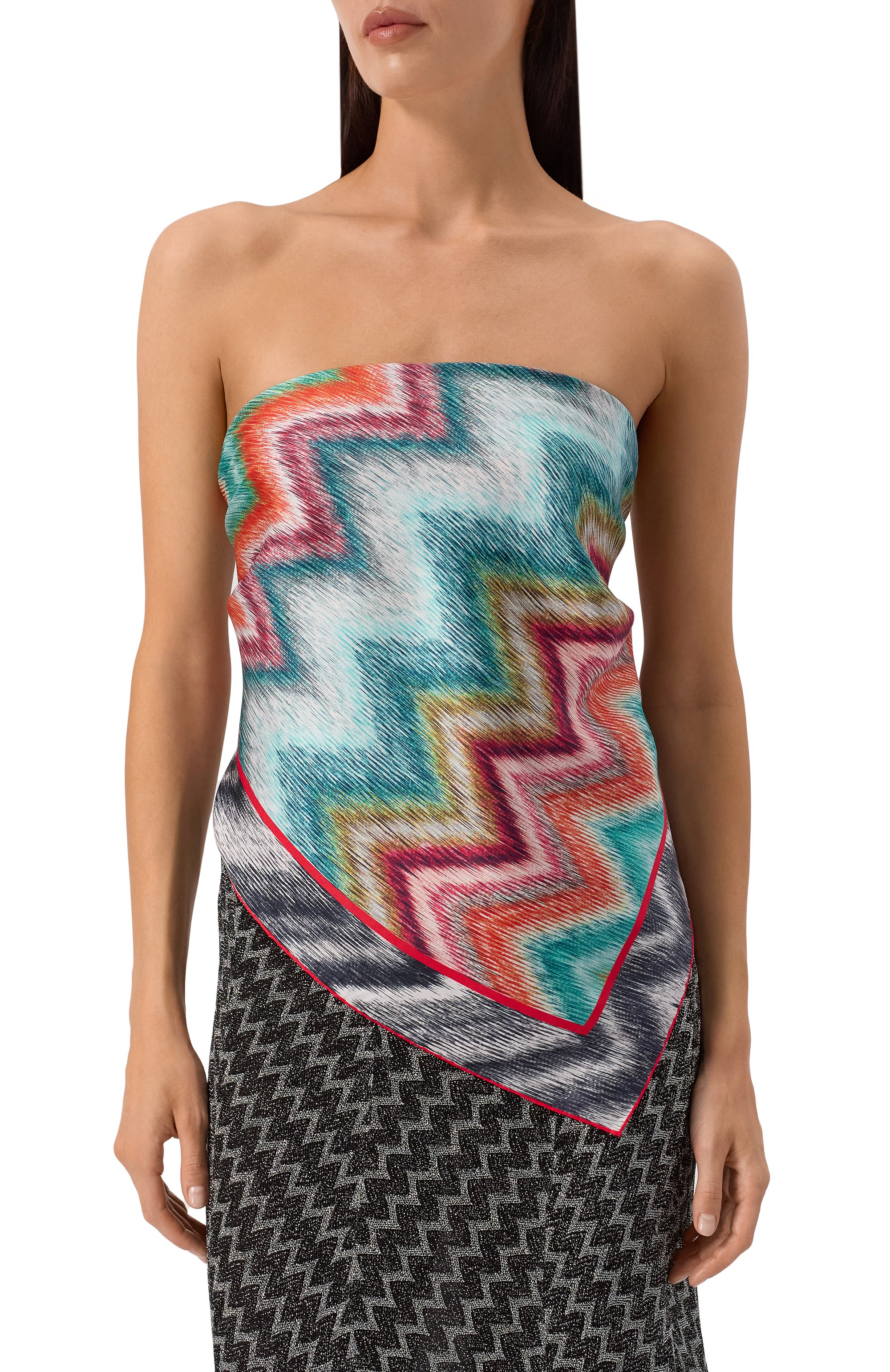 Шелковый платок MISSONI, арт. F041TWDA045, фото 2