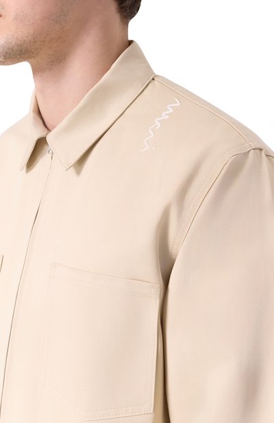 Хлопковая куртка-рубашка MARNI, арт. CUMU0297S0/UTC311, фото 5