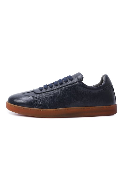 Кожаные кеды Corneliani 25TM60-2520910 Синий  25TM60-2520910 Фото 4